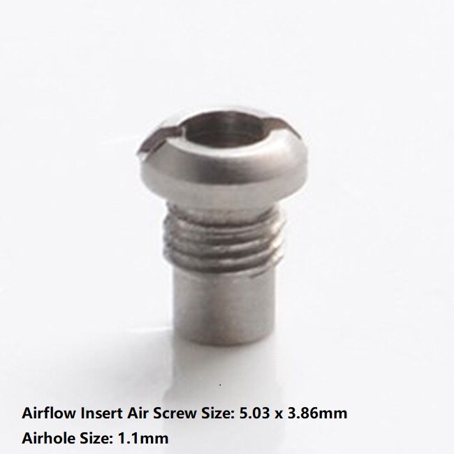 SXK Flusso D'aria Inserto Aria A Vite per Flash e Vapore Acqueo V4.5/V4.5S + RTA: Airhole 1.1mm sliver