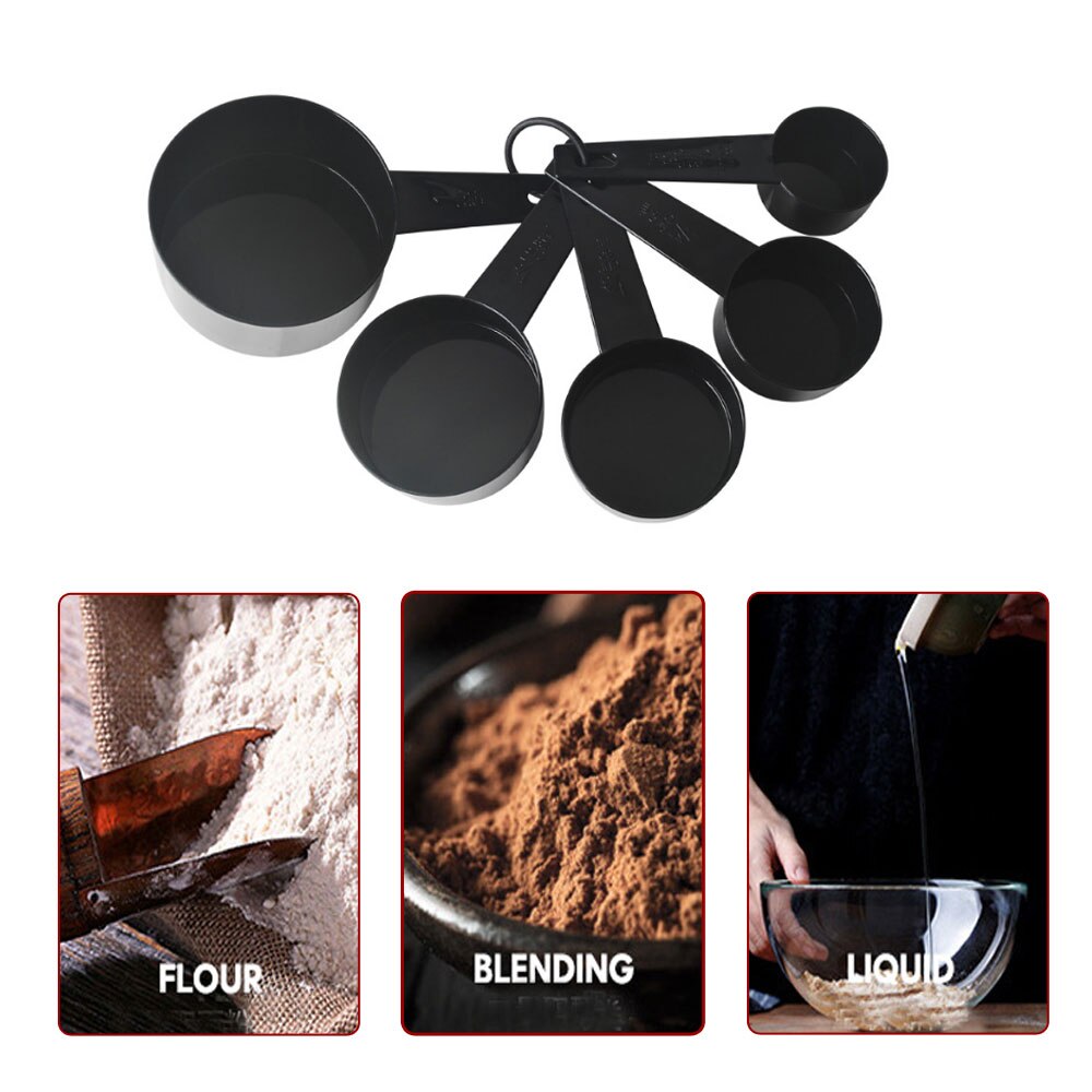 Tazas medidoras para cocina, utensilios de cocina para medir la harina, el azúcar y el café, 5 piezas