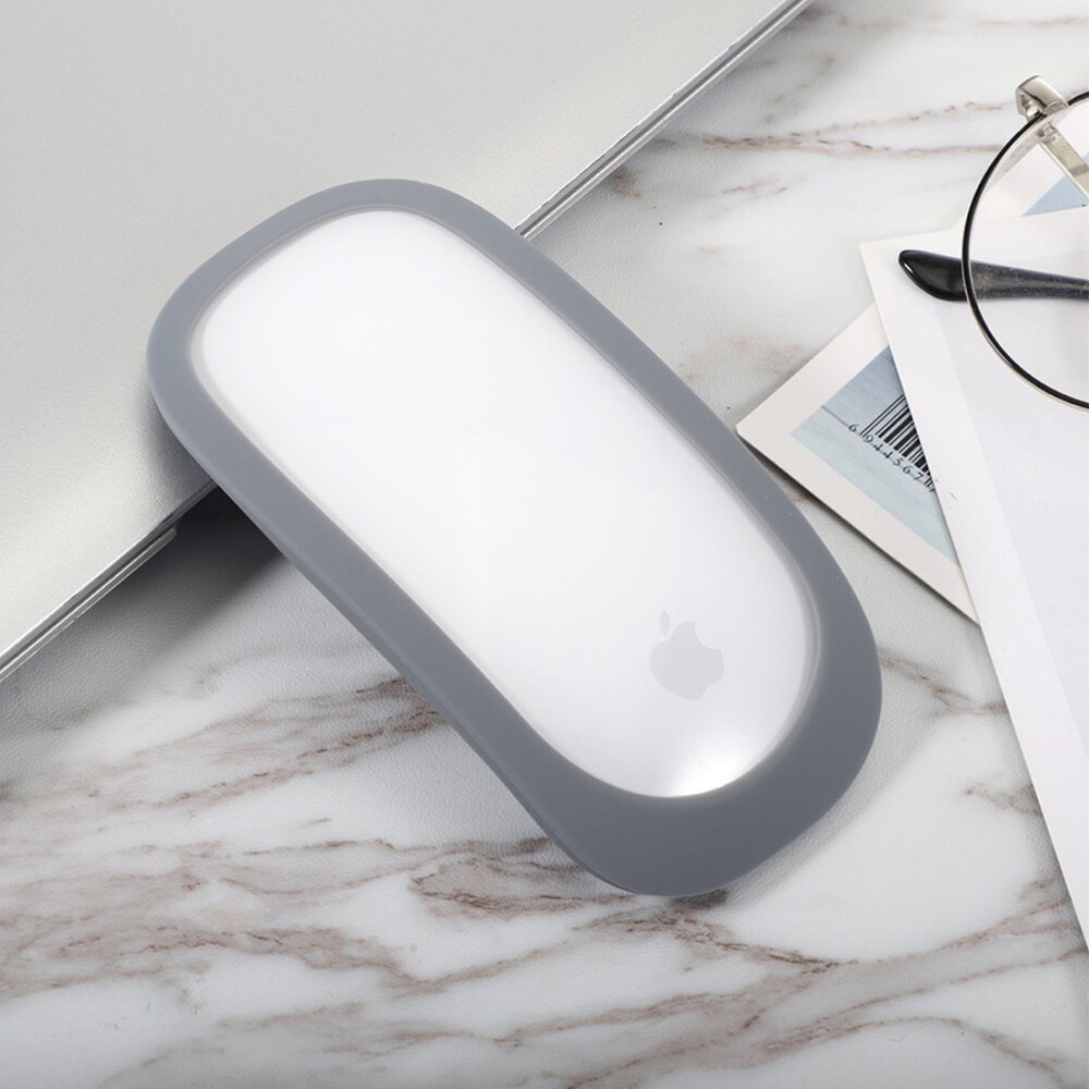 Voor Apple Muis Beschermhoes Magic/Mouse1/2 Generatie Draadloze Bluetooth Siliconen Beschermende Shell Anti Anti-Kras: GRAY