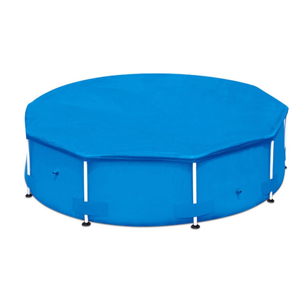 Swimming Pool Cover Folding Square Round Ground Cloth Lip Cover Dustproof Outdoor Swimming Pools Inflatable Floor Cloth Cover: round 305CM