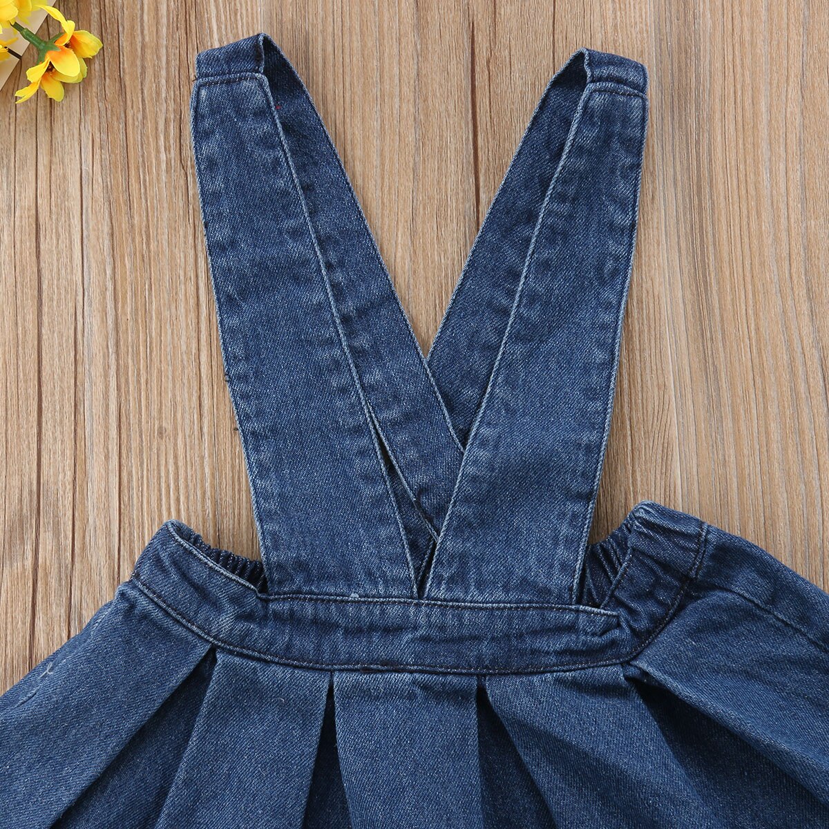 Børn baby piger sommer denim prinsesse overall kjole festkonkurrence bryllup sundress