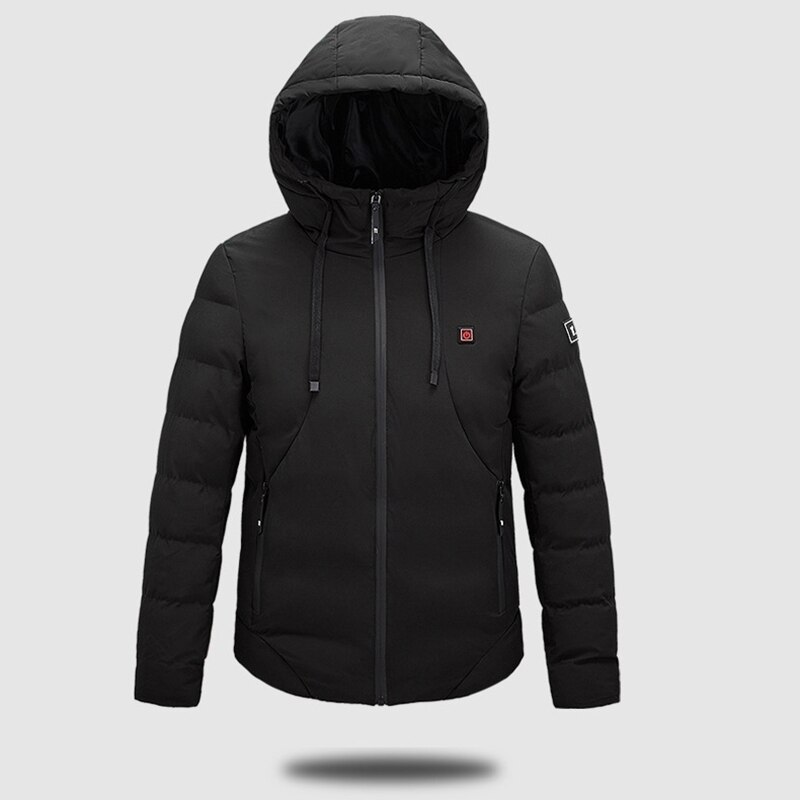 Verwarmde Jas Verwarmde Vest Winterjassen voor Heren Dames USB Verwarmde Hoodie Elektrische Warme Verwarming Jas Gewatteerde Jas Lichtgewicht (Blauw S