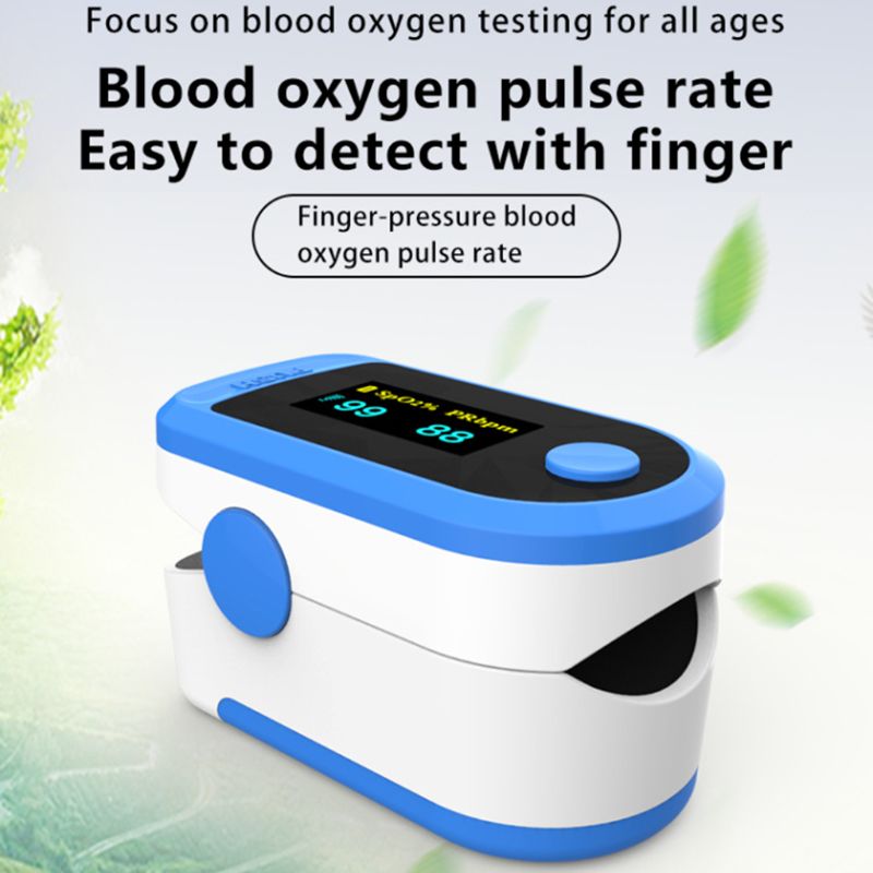 Mini Protable Finger Clip Pulse Oximeter Heart Rate Blood Oxygen Saturation SpO2 Monitor Family Aerobic Exercise Tracker J60B
