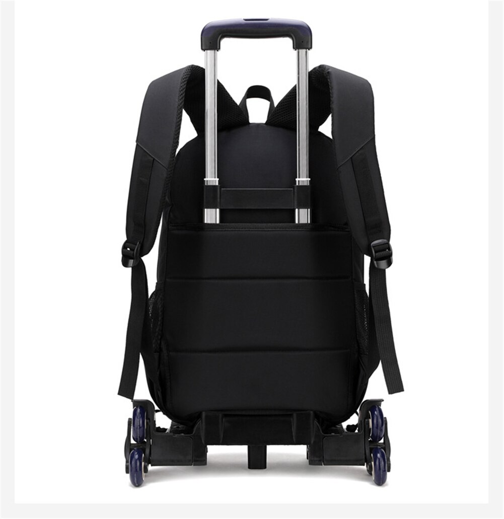 Elementaire Studenten Trolley Tas Basisschool Boek Tas Met Kleine Tas Rolling Rugzak Tas Op Wieltjes Met 6 Wielen