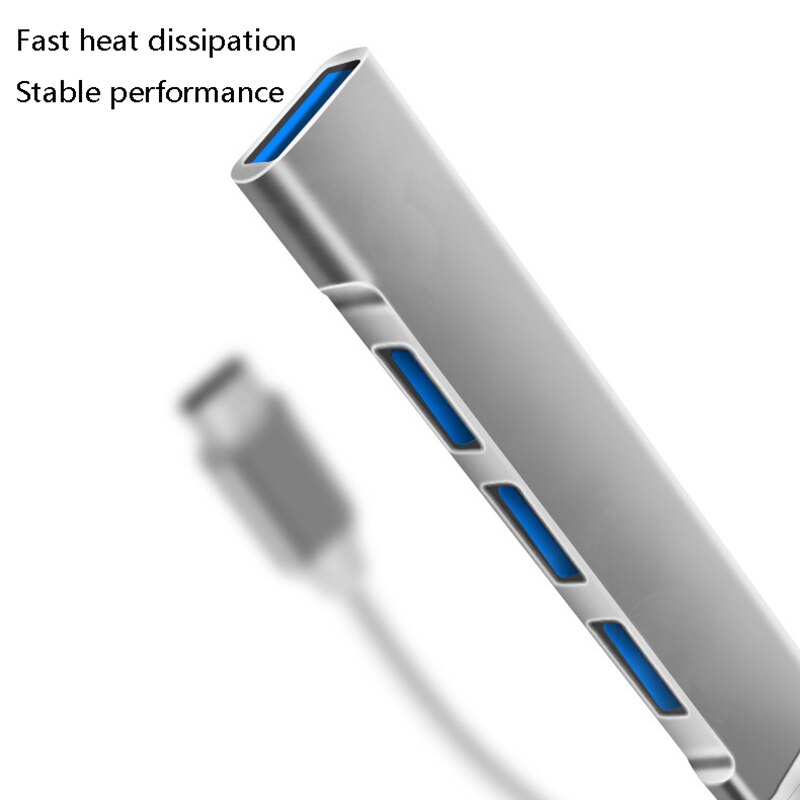 USB C di Tipo HUB C Docking Station Multi 4 Port Splitter per Lenovo Xiaomi Pro Air Pc Computer Notebook Computer Portatili