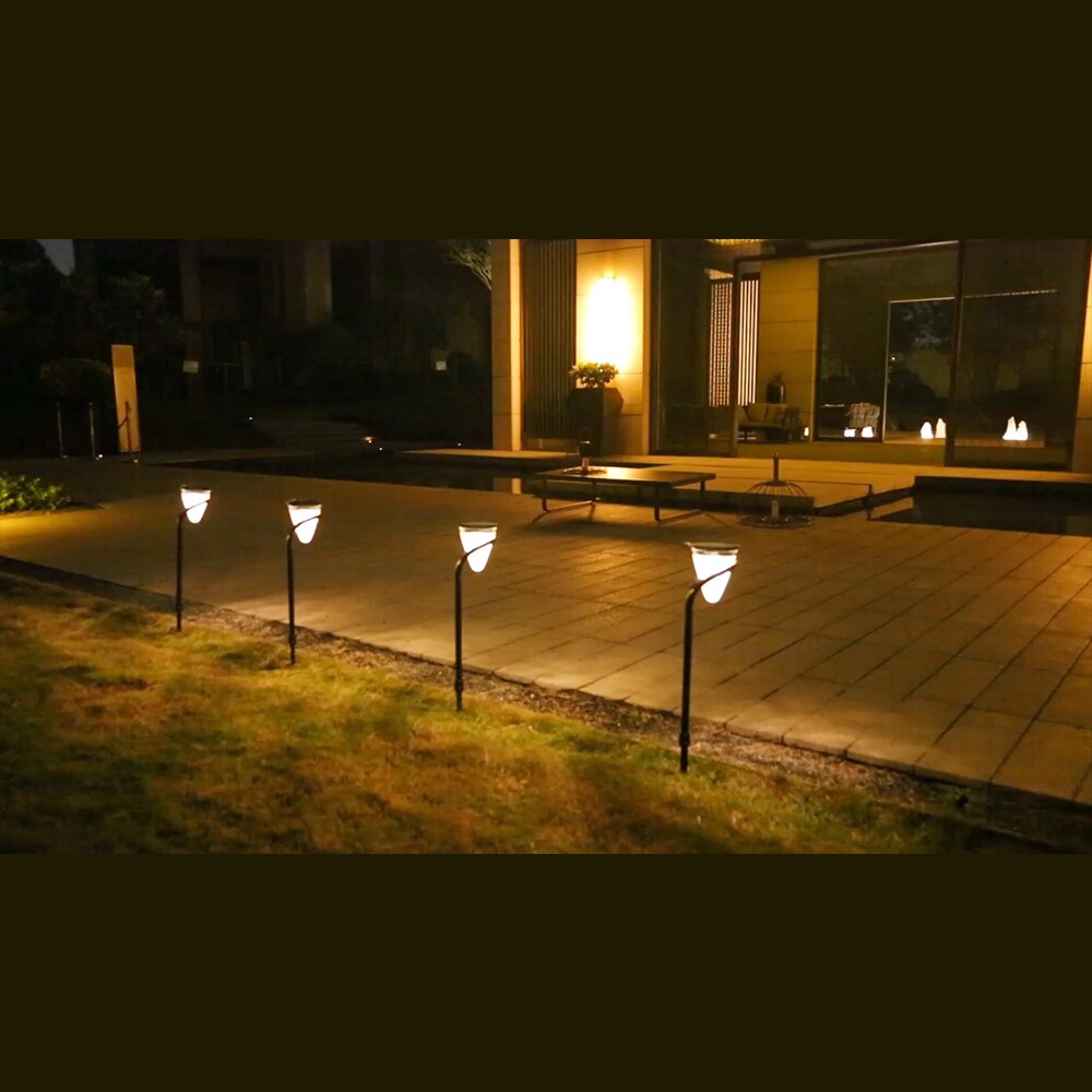 Opknoping 3-in-1Light Solar Villa Tuin Decoratie Binnenplaats Outdoor Led Landschap Waterdichte Solar Wit Warm Shadow Lamp