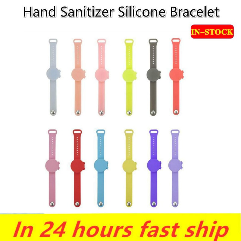 Hand Sanitizer Disinfectant Silicone Bracelet Durable Wristband Hand Sanitizer Bracelet For Children With Soap Dispenser Cocina