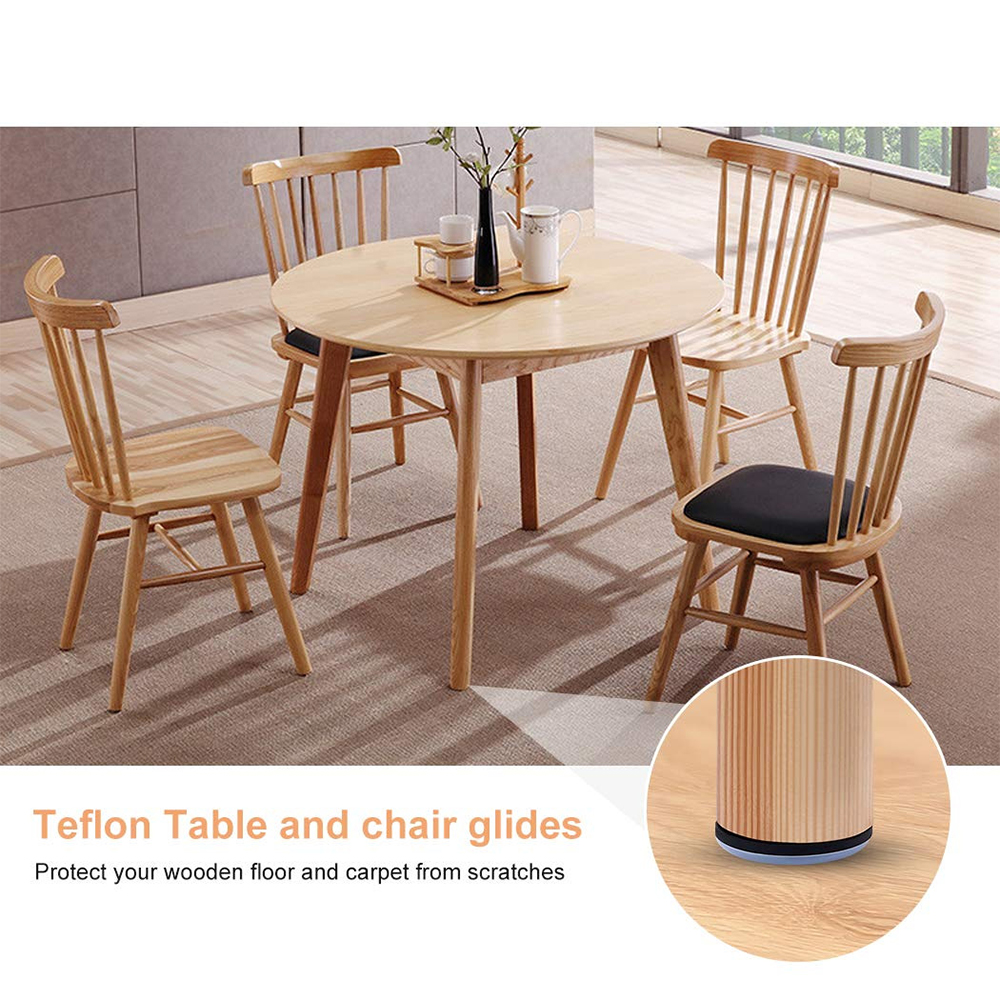16/19/22/25/32/38mm Table Chair Foot Sliders Round Furniture Legs Pads With Screw Cabinet Sofa Glides Floor Protectors Sliders