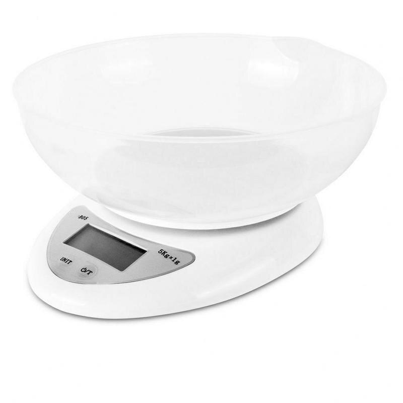Household Kitchen Scale With Bowl High Precision Baking Scale Medicine Jewelry Electronic Scale Food Weighing: 5kg 1G  with tray