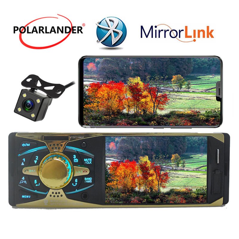 Radio cassette player bluetooth function 4'' inch TFT HD screen car radio MP5 player USB SD 1080P car audio stereo Autoradio