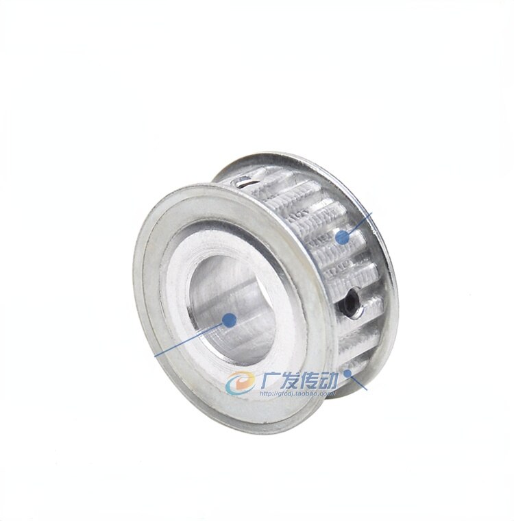XL 38 Teeth Pulley AF Groove Width10mm Hole 5/6/8/10/12/14/15/19/20/22/24/25/28/30mm Two-Side Flat Synchronous Pulley