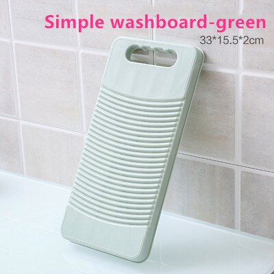 De tabla de lavar hogar ropa antideslizante mini lavadero de plástico pequeña de la tabla de lavar: green