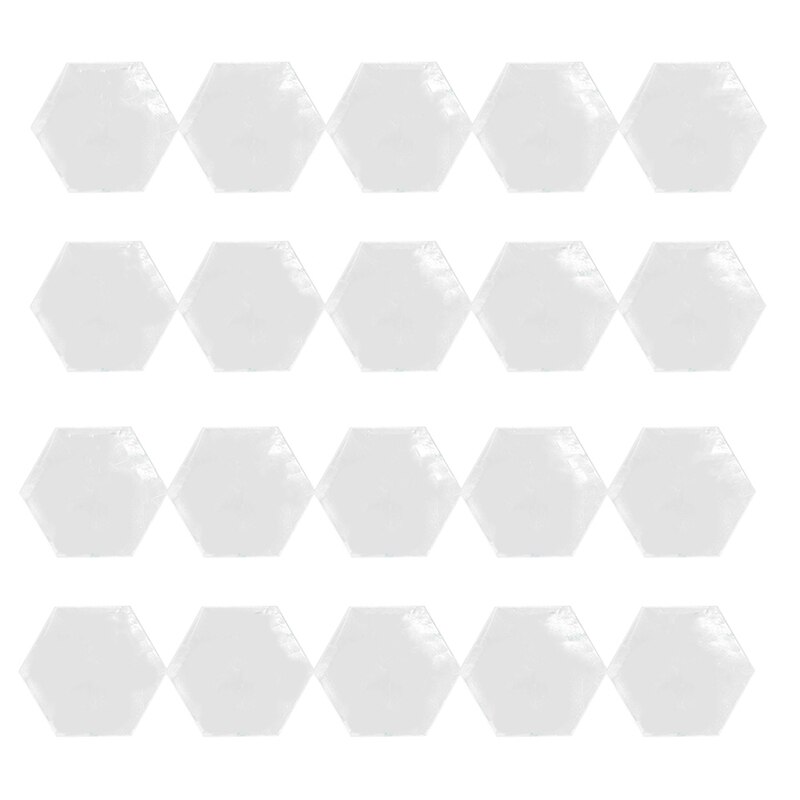 20 stk klar akryl sekskant blank bordkort bryllup dekoration til bordnumre gæstenavn