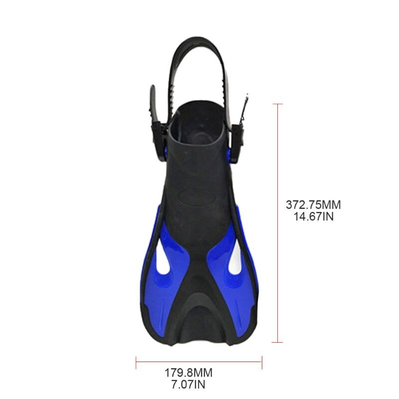 Children's Snorkel Fins - Adjustable Buckles - Open Heel - Pool Water Sports - US 9-13 / EU 24-29