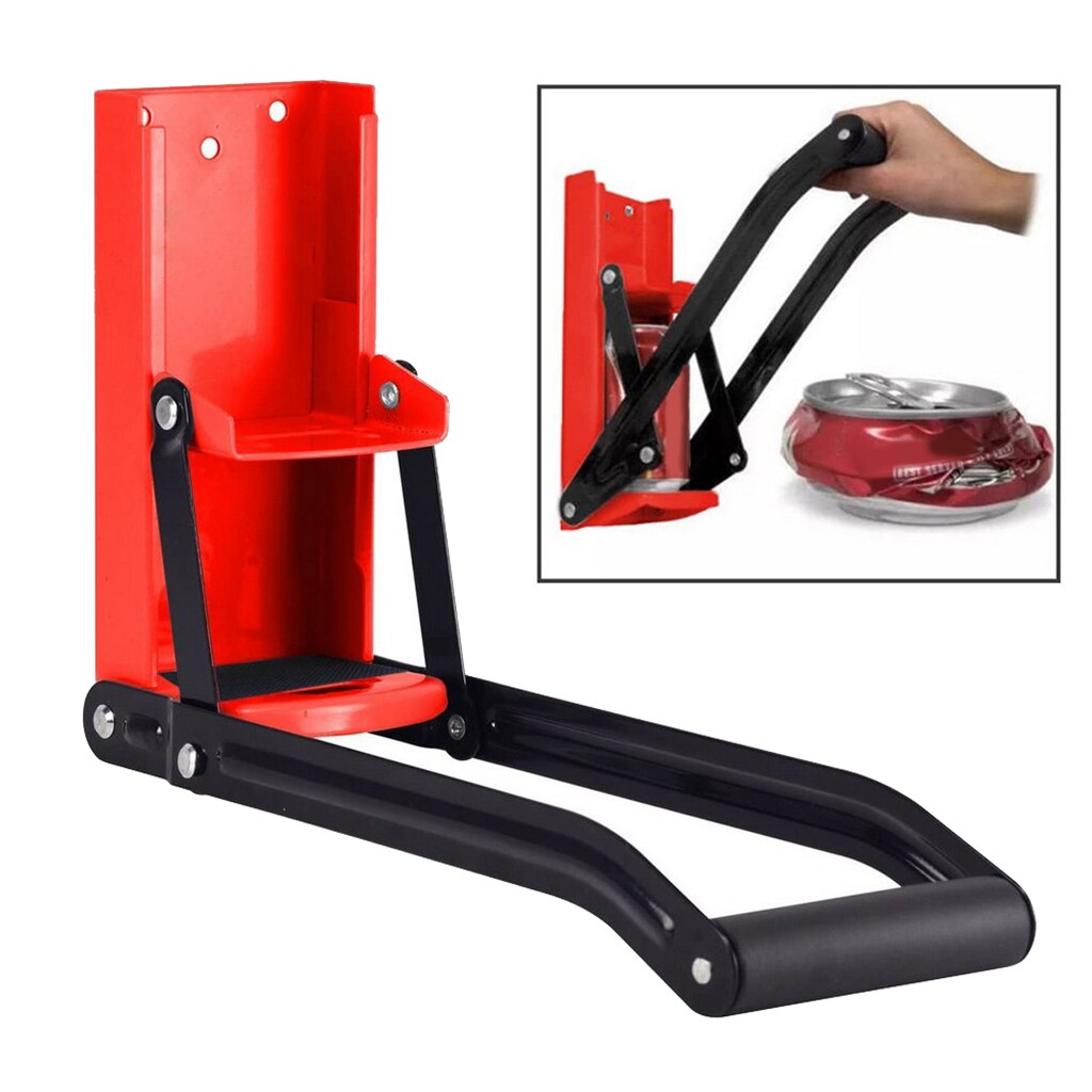 Can Crusher & Bottle Opener Smasher for Soda Beer Cans Bottles Recycling Tool