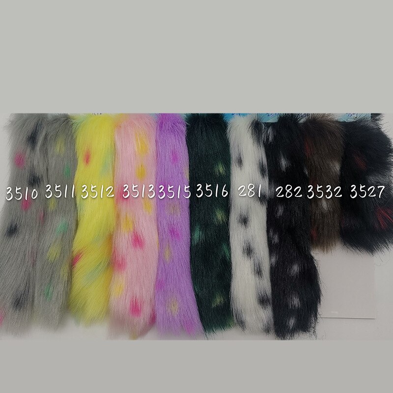 Luipaard Stippen Jacquard Faux Fur Hoge Gewicht 1500G Stof Lange Stapel Immitatie Bont Jassen Bont Jassen Kostuums Bontmuts diy Stof