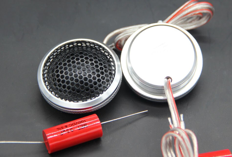 2 stks Zilver 120 w Hoge Frequentie Interieur Automobiles Auto Luidsprekers Auto Tweeter Speaker