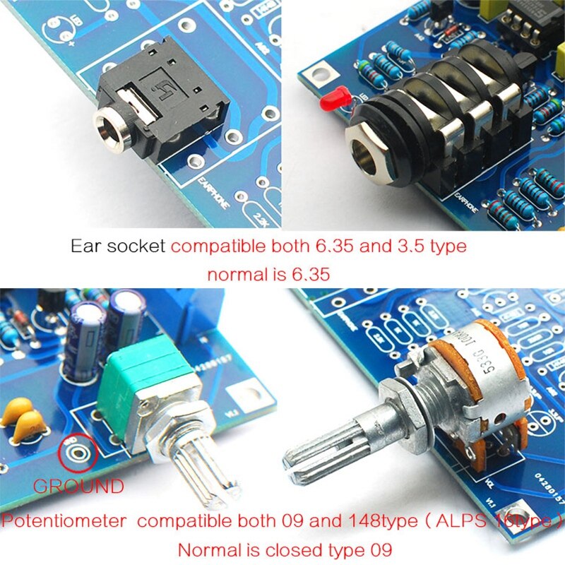 Hifi Headphone Amplifier SOLO Earphone Amplifier Amp Dual NE5534 English SOLO Upgrade Version