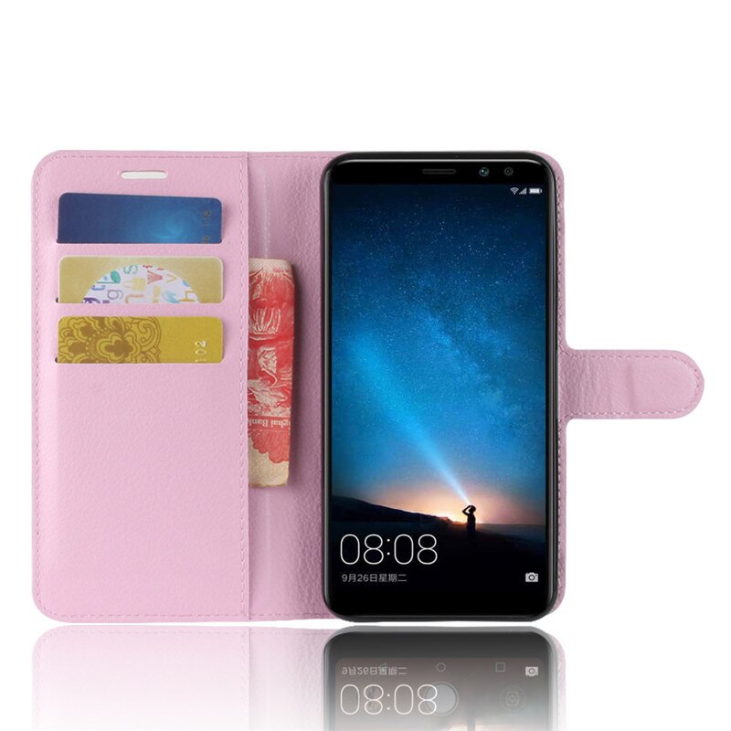 Voor Huawei Nova 2i Case 5.9 Inch Luxe Wallet Pu Leer Phone Case Voor Huawei Nova 2i Nova2i RNE-L21 Flip back Cover Tas