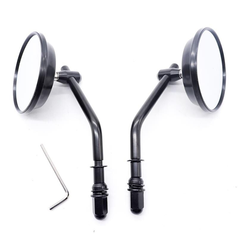 2pcs Classic Retro Motorcycle Round Rear View Mirror For Cross Bones Electra Glide Sportster Motorcycle Side Mirror