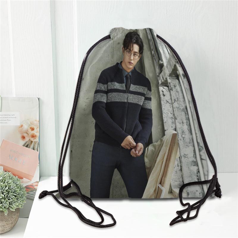 Nam Joo Hyuk Drawstring Backpack Women Men Causal Travel Bags Softback Storage Bags Ladies Shopping Bags 20201102