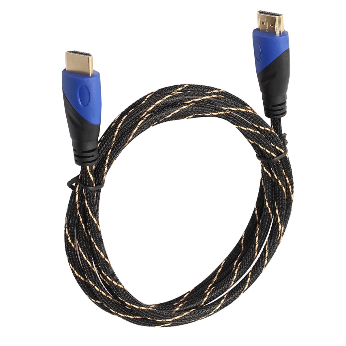 SOONHUA 0.5/1/1.8/3/5 Meters Braided HDMI 1.4 Cable Gold Plated Connection 1080P HD AV Cable