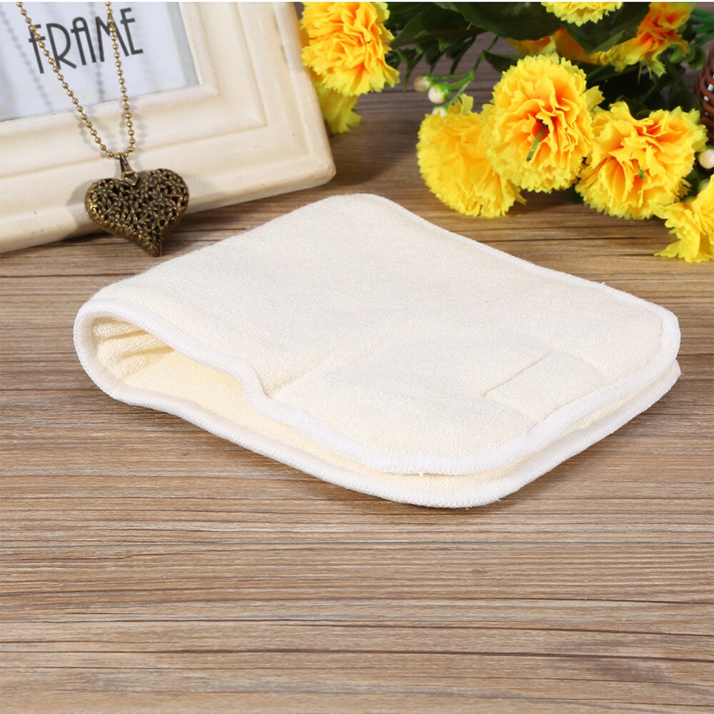 1Pc Reusable Nappy Liner Insert Washable Bamboo Fiber Cloth Adult Diaper Liner Insert 4 Layers Super Absorbent Adult Diaper