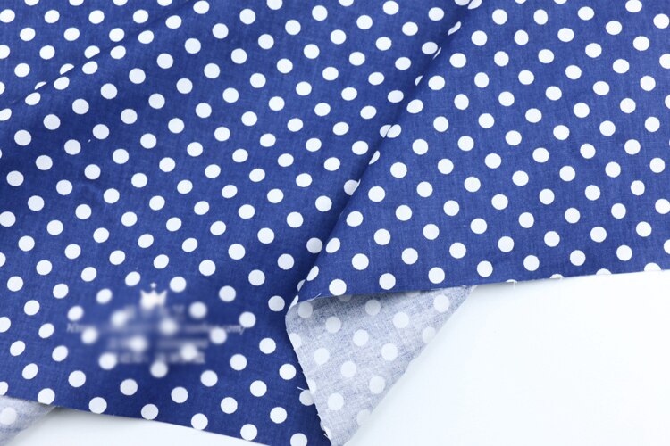 Stippen bedrukte 100% katoenen stof per meter, doe-het-zelf patchwork, dekbeddoek, beddengoed deken, laken, kussen decor, dikke quilt, Tilda: Deep Blue