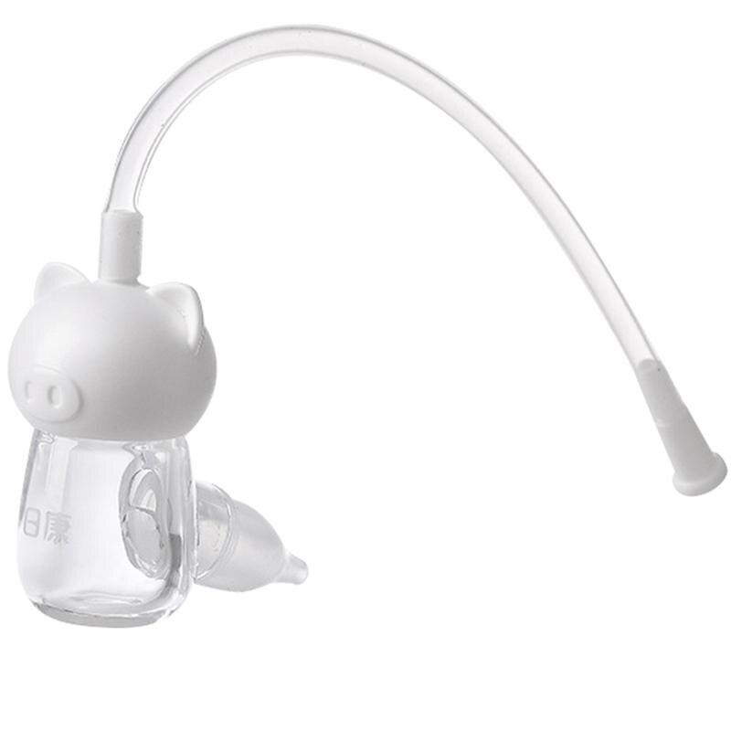 1pc Baby Silikon Nasensauger Neugeborenen Rotz Sauger Anti-Rückfluss Manuellen Werkzeug Für Rotz Booger Reinigung Zufällige Farbe