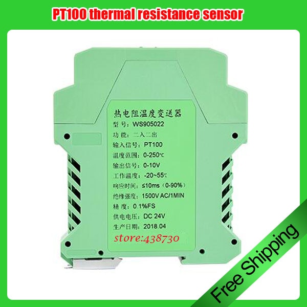 Sensor de resistencia térmica PT100/transmisor de temperatura CU50/convertidor de aislamiento barrera de seguridad 4-20mA 0-10V 0-5V