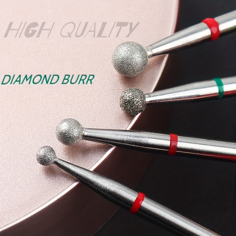 4 stks/set Diamant Nagelboor Frees voor Manicure Elektrische Roterende Burr Cuticle Gereedschap Accessoires