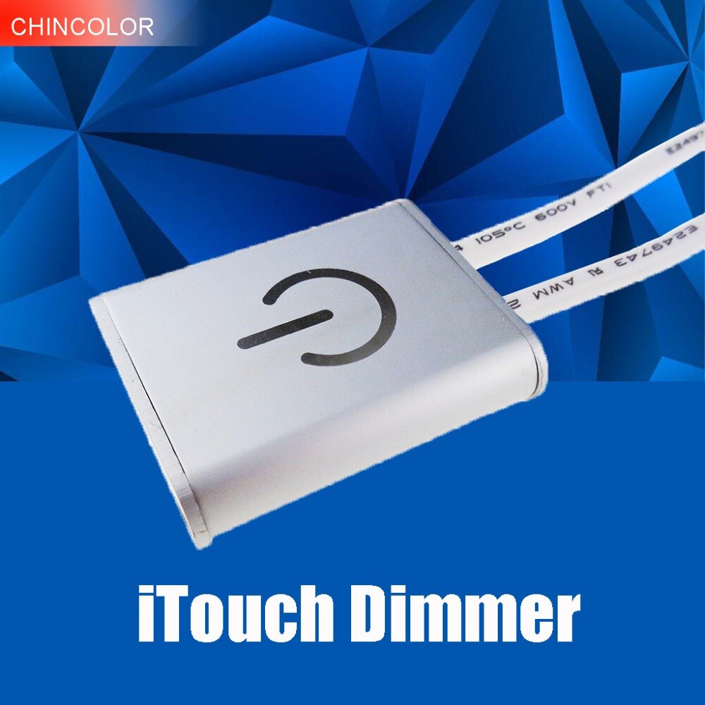 Itouch lysdæmper controller switch touch brug til enkeltfarvet led strip lampe eller pære  dc12v- 24v 3a med detailpakke l