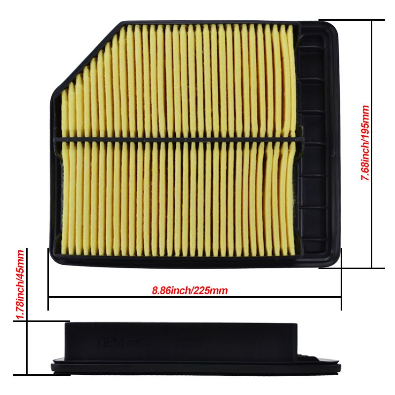 2pcs Air Filter 17220-RNA-Y00 FD1 Car Engine Air Filter For Honda Civic 2006 2007 1.8L 4cyl