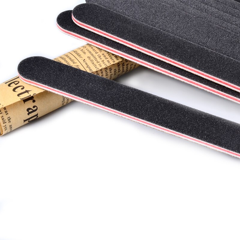 10 Uds. 100/180 papel de lija Lima a Ongle lijado limas de pulido equipo de uñas tampón de manicura herramienta de uñas