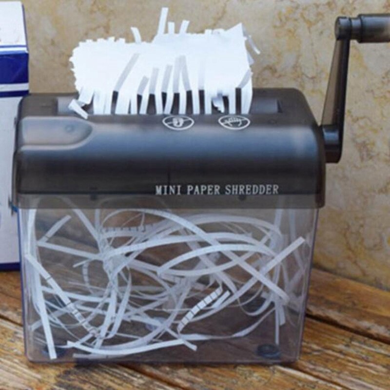 Mini desktop papierversnipperaar handmatige papiersnijmachine