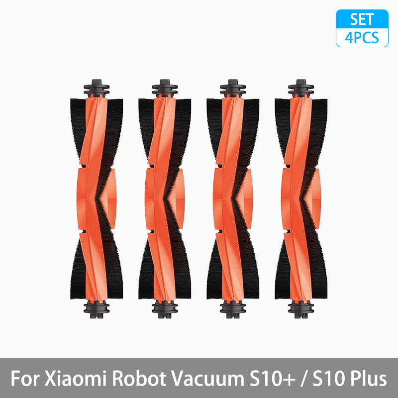 Para xiaomi robô vácuo s10 +/s10 plus acessórios escova lateral principal filtro hepa mop pano pano peças de reposição: Laranja