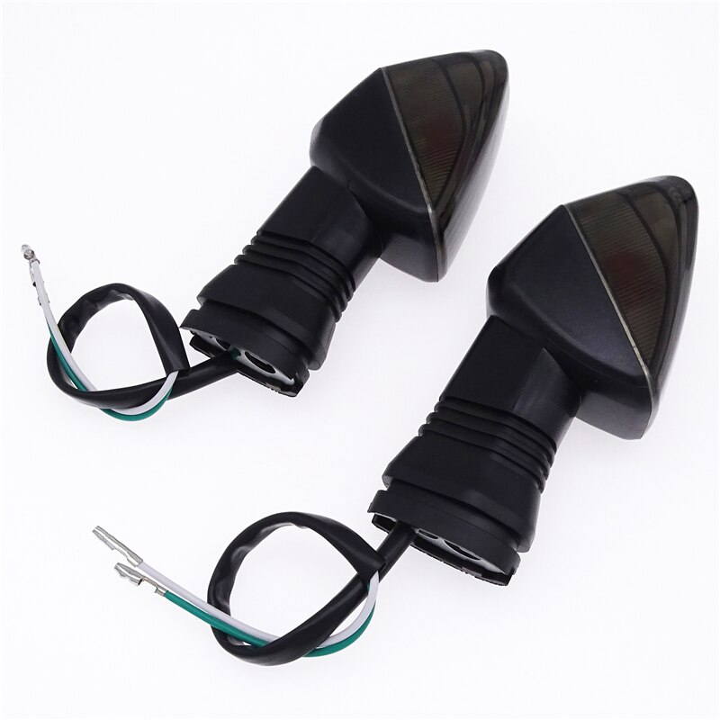 Luces intermitentes delanteras y traseras para motocicleta, luces indicadoras de advertencia para Kawasaki Z750, Z750S, Z1000, NINJA ZX-6R, 2 ZX-6RR.: Smoke