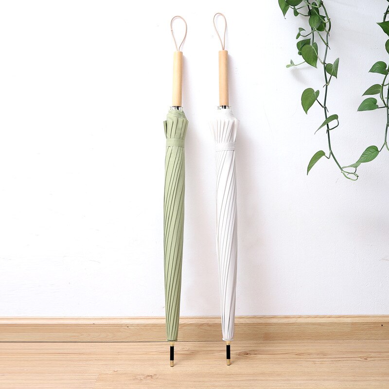 Long Handle Umbrella Parasol Dancing Umbrellas Wooden Handle Craft Women's Umbrella For Wedding Decoration