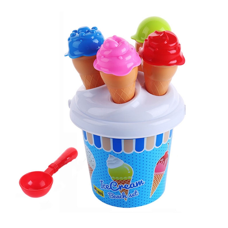Top Ras, unieke Ijs Cupcake Strand Emmers Strand Set Gemaakt Van De Hoogste Kunststoffen Ijs Zand Modellen Emmer Set