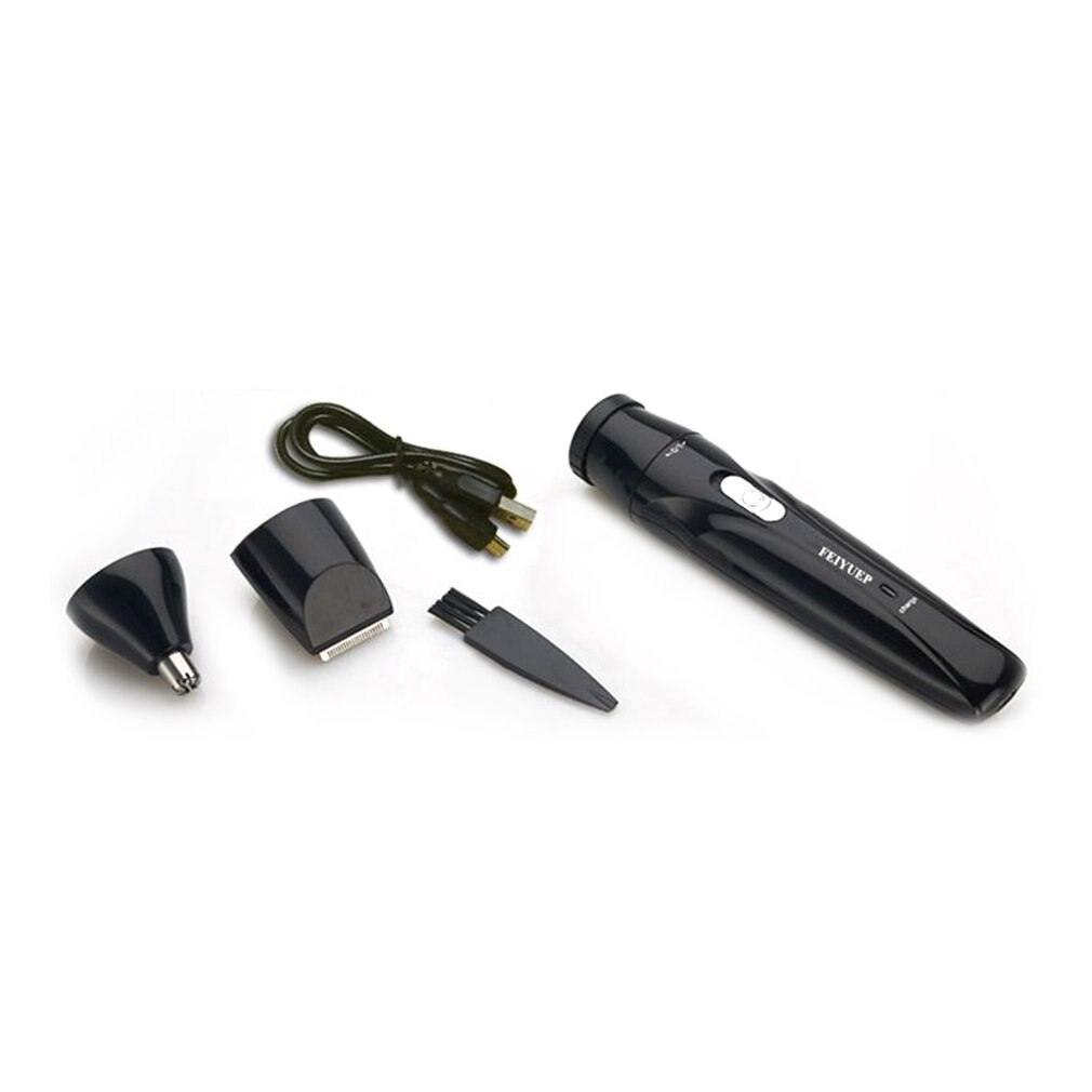 3-- in- -1 multifunctionele elektrische baardscheermachine, usb-oplaadbaar, draagbaar mini-scheerapparaat voor neus en oren, voor gebruik op reis