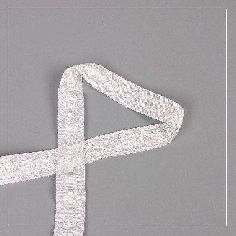 Curtain Cloth Tape Pull Pleated Tape White Ribbon Small Tape DIY Sew Curtain Accessories 40m/lot