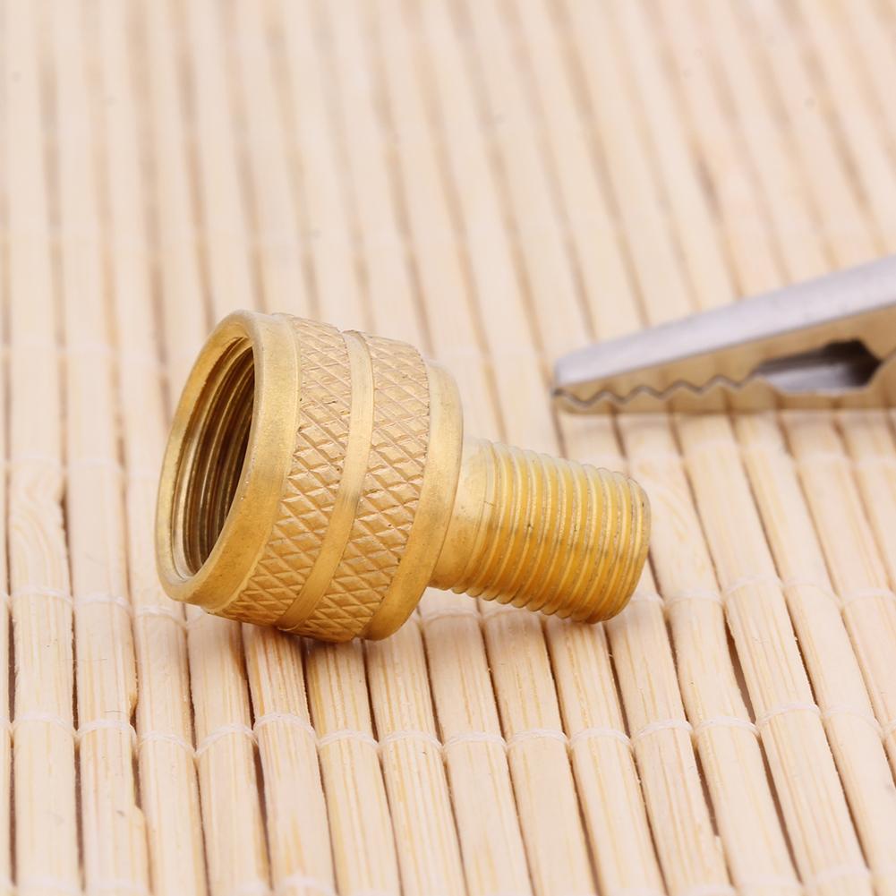 Tyre Valve Reducer Cap Cat Loader Earthmover EM Wheel Large Bore Tractor Copper Interior Tire Valve Converter Car Accessories