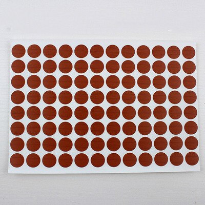 96Pcs/Sheet Pvc 15Mm Zelfklevende Decoratieve Films Meubels Schroef Cover Caps Stickers Hout Ambacht Bureau Kast ornament: 11