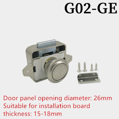 Zinc alloy push button catch hidden door lock Handle for Camper Caravan Motor home Cupboard Cabinet Drawer Furniture Hardware: 2