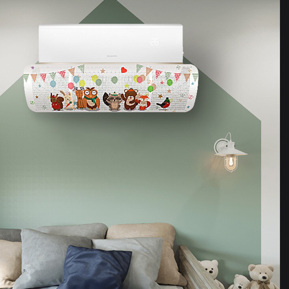 Animal Wisteria Home Air Conditioner Cold Wind Shield Folding Deflector Cover The wind shield is used for anti-direct blowing.