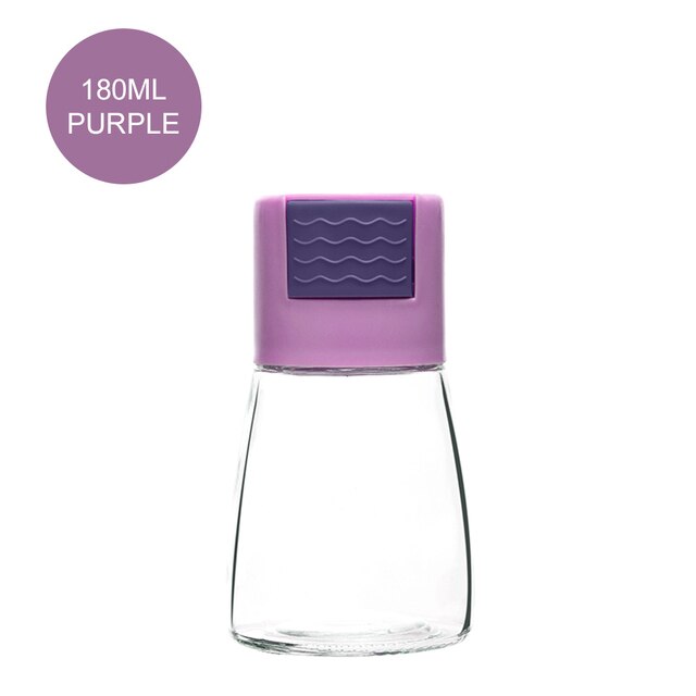 0.5g Metering Salt Shaker Push Type Salt Dispenser Salt Tank Sugar Bottle Spice Pepper Salt Shaker Spice Jar Can Seasoning Bottl: Purple