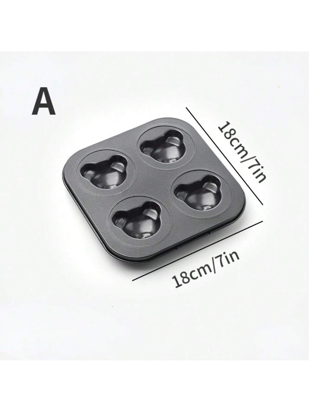 1PCS Bär Backform 4 Hohlräume Cartoon Backblech Nicht-stick Carbon Stahl Tablett DIY Dekorative Cookies Backen küche Werkzeuge: Freier Raum
