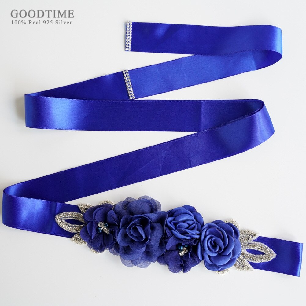 Bröllopsbälten blomma satin bröllopsklänning bälte brud strass band skärp gördel bälte för fest brudtärna kvinnor klänning