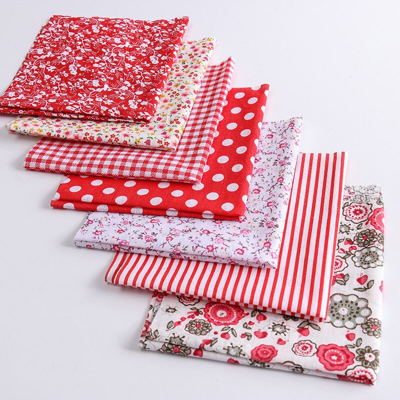 1 Set Katoenen Stof Bedrukt Doek Naaien Quilten Stoffen Voor Patchwork Handwerken Diy Handgemaakte Stof Materiaal Accessoires