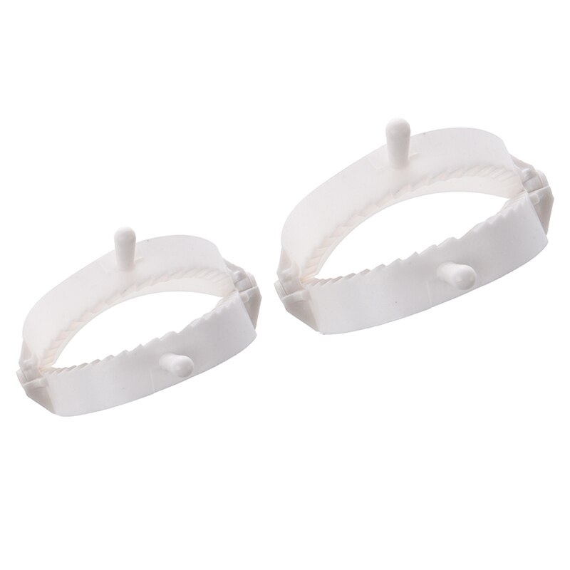 2 Pcs White Plastic Meat Pie Dumpling Mould Pastry Press Makers